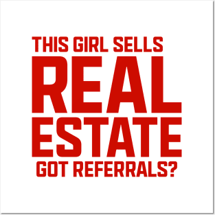 This Girl Sells Real Estate Posters and Art